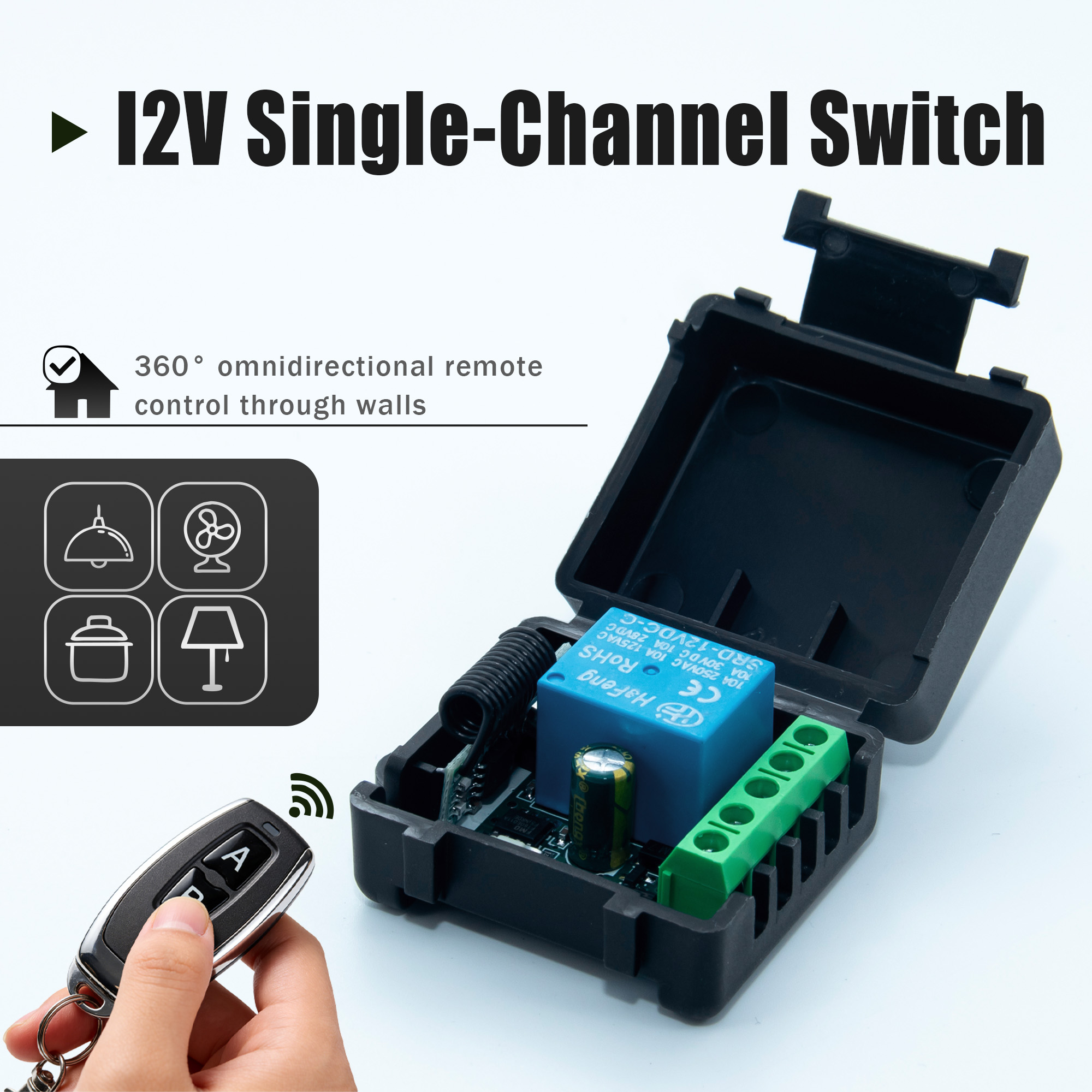 DC 12V 433MHz ワイヤレスリモートコントロールス - 433Mhz Receiver Module のレビューと価格
