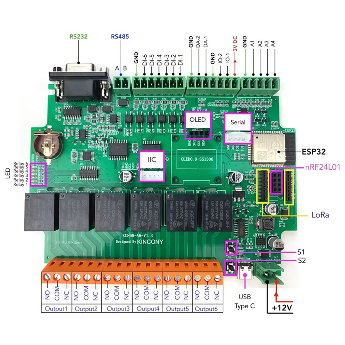 KC868-A6 開発ボード。MQTT、Web、HTTP、E - Home Automation Systems Diy のレビューと価格